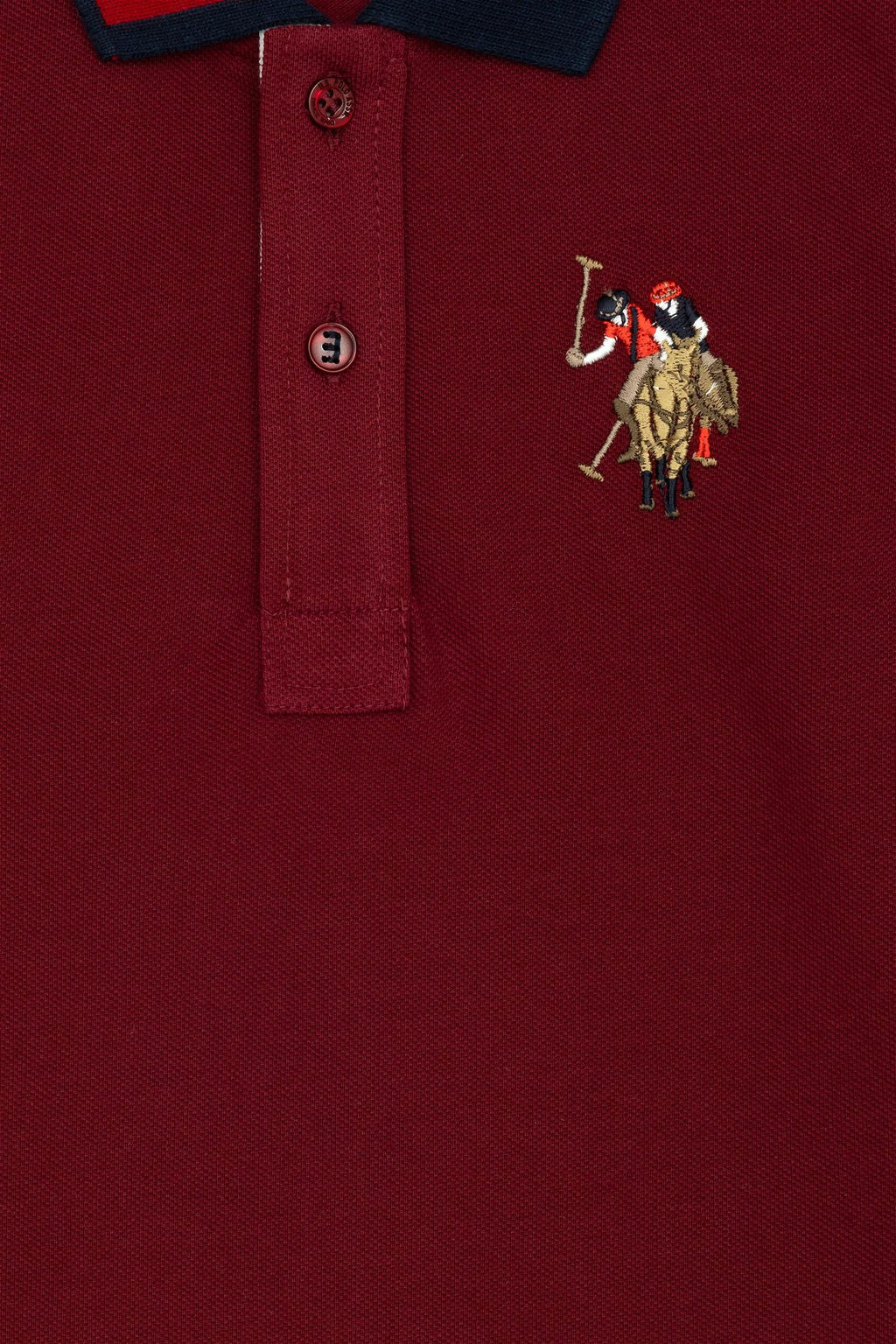 U. S. Polo Assn / Толстовка с воротником-поло Cherry Basic для мальчиков - U.s. polo assn фото 4