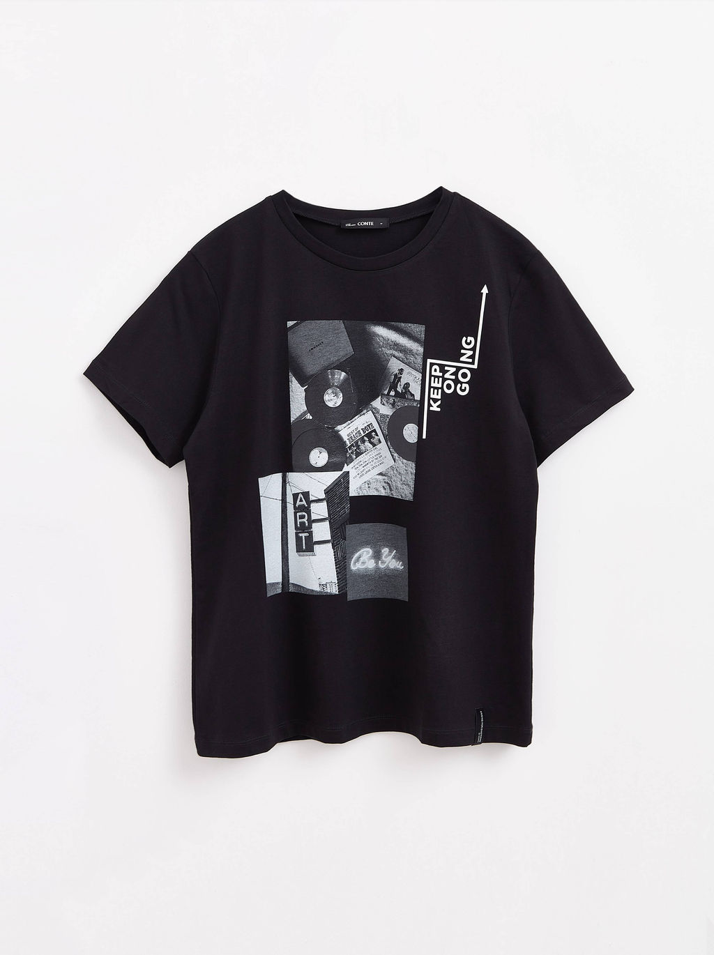 CONTE Футболка из хлопка Keep on LD 1662 black