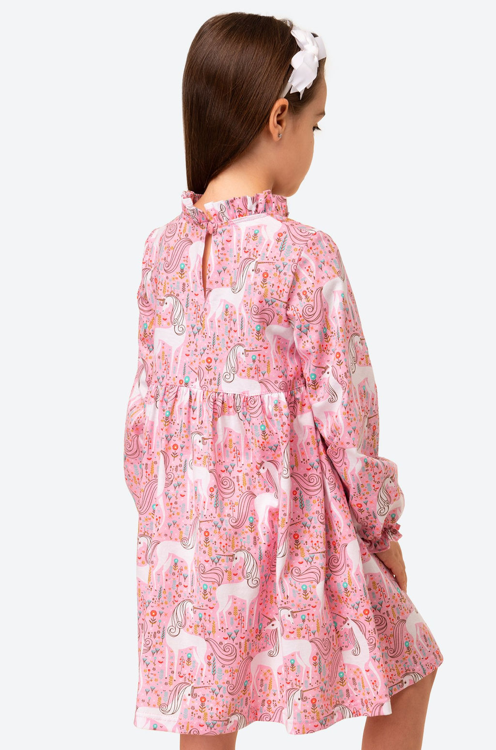 Хлопковое платье для девочки Happyfox