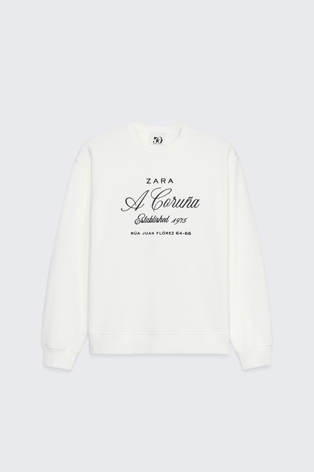 50TH ANNIVERSARY EMBROIDERED CREW NECK SWEATSHIRT - Zara фото 2