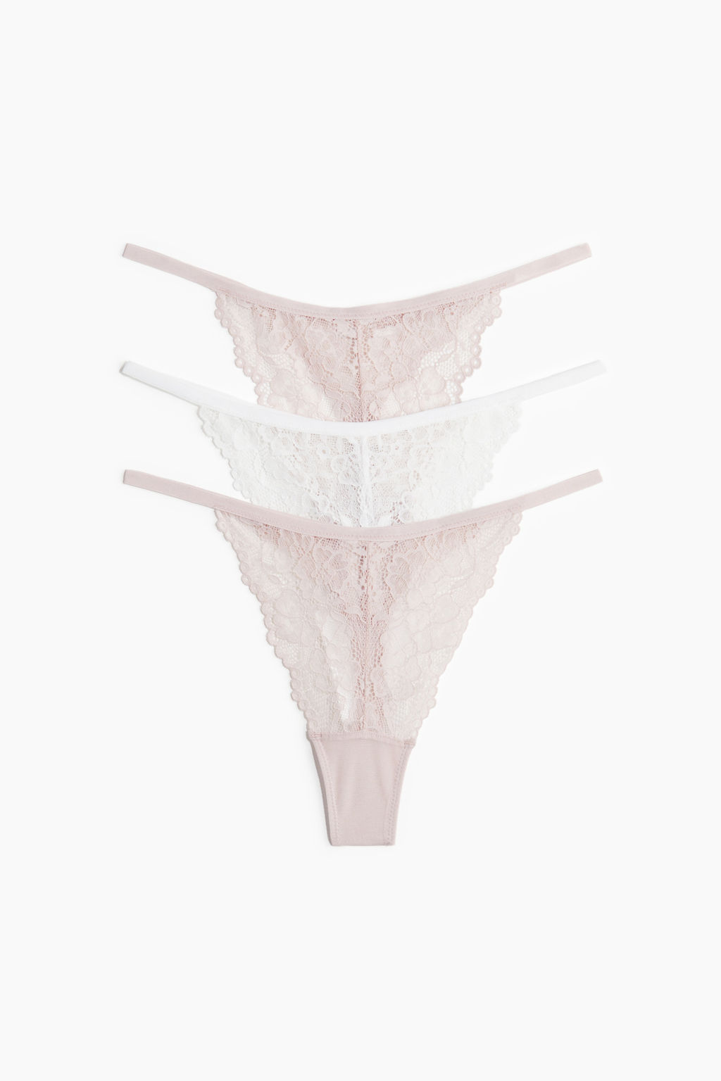 Pack de 3 bragas Thong de encaje - H&m фото 3
