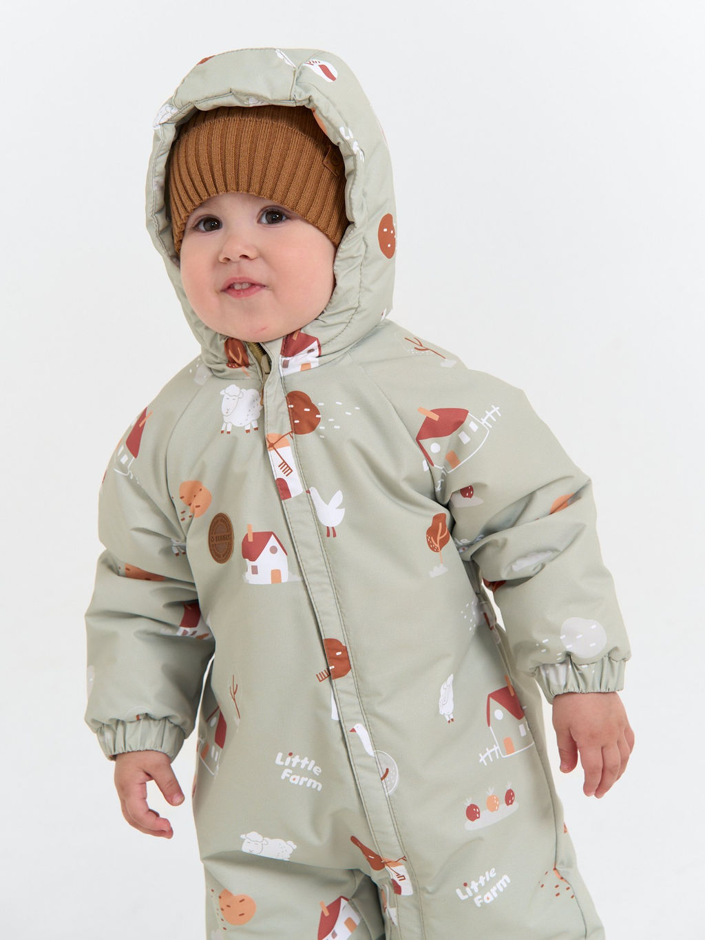 Комбинезон демисезонный Ферма/Шалфей 0+ - Bungly фото 11