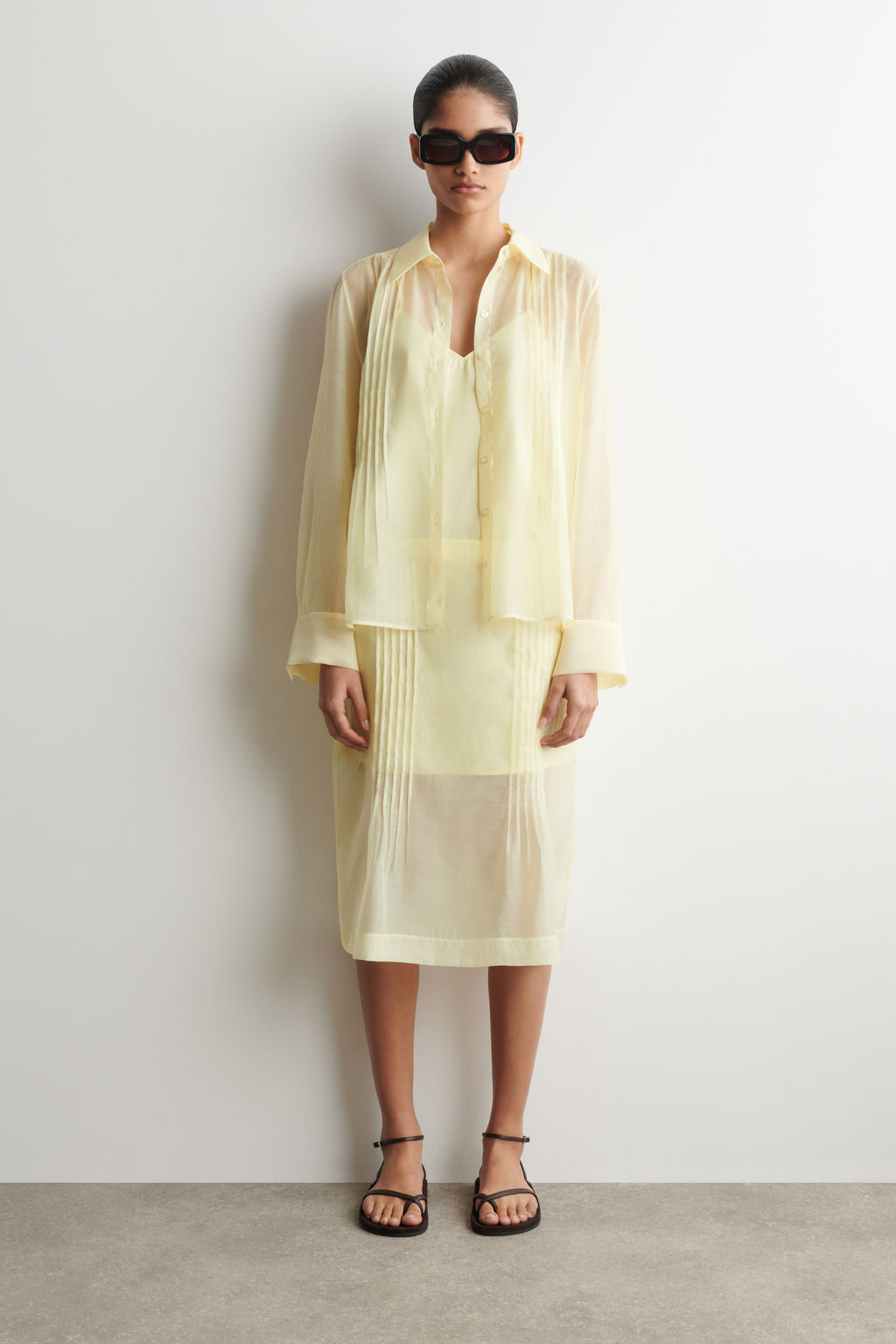 FALDA TRANSPARENTE CON DETALLE DE PLIEGUES - H&m фото 3
