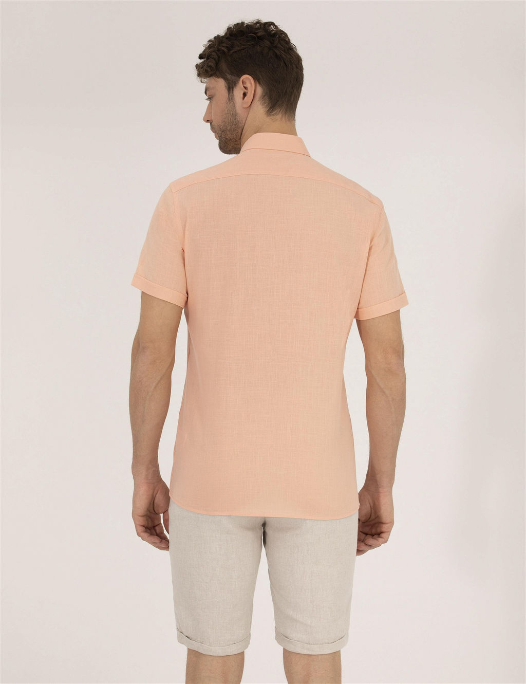 Turuncu Regular Fit K_sa Kollu G_mlek