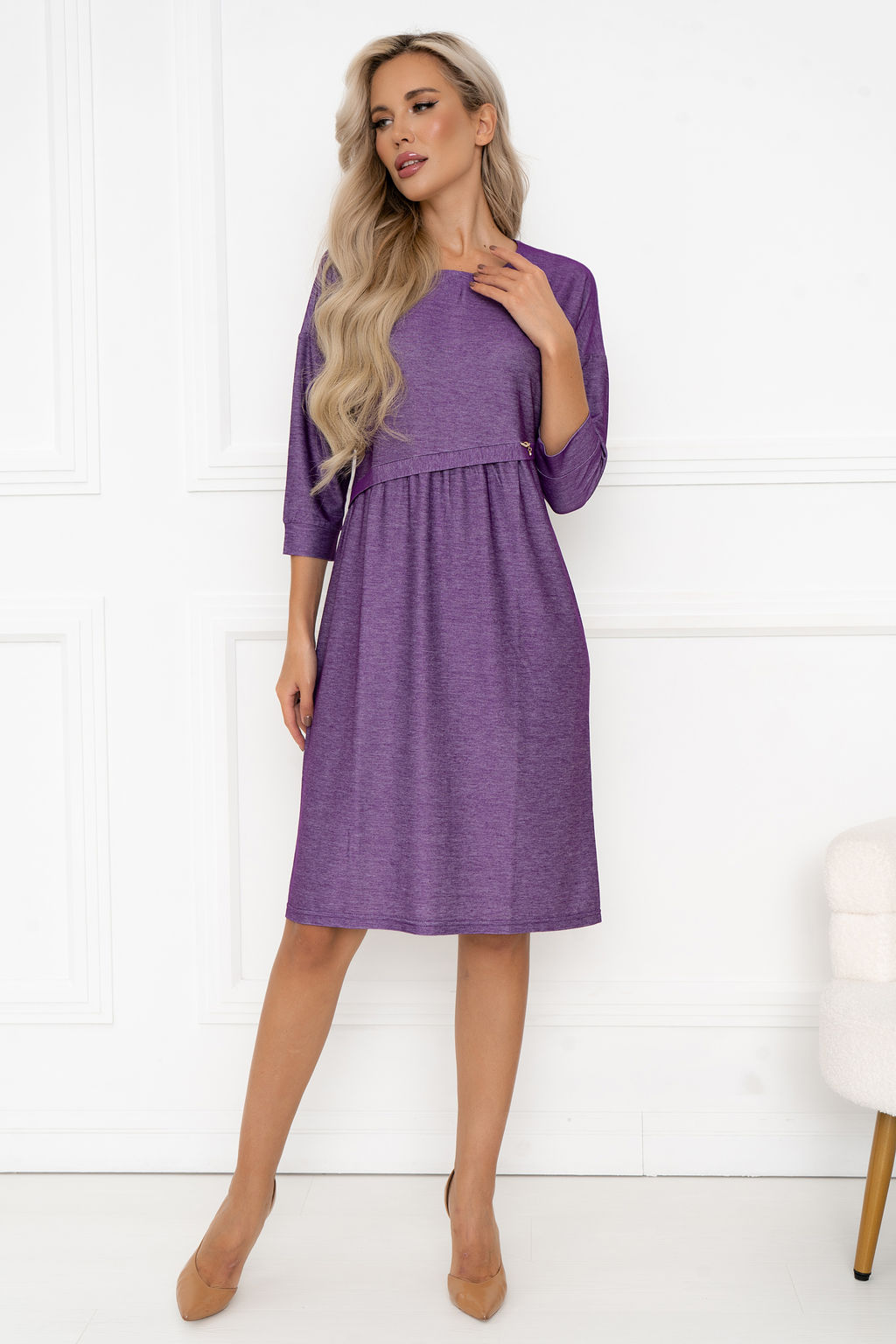 Платье Open Style 6402 фиолетовый