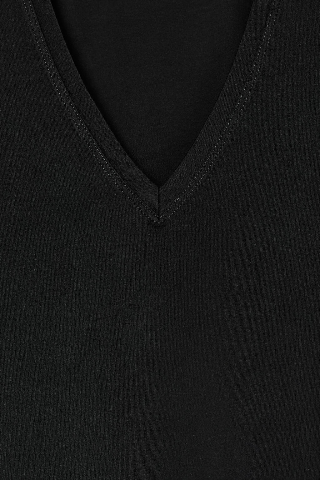 INTERLOCK V-NECK T-SHIRT - Zara фото 12