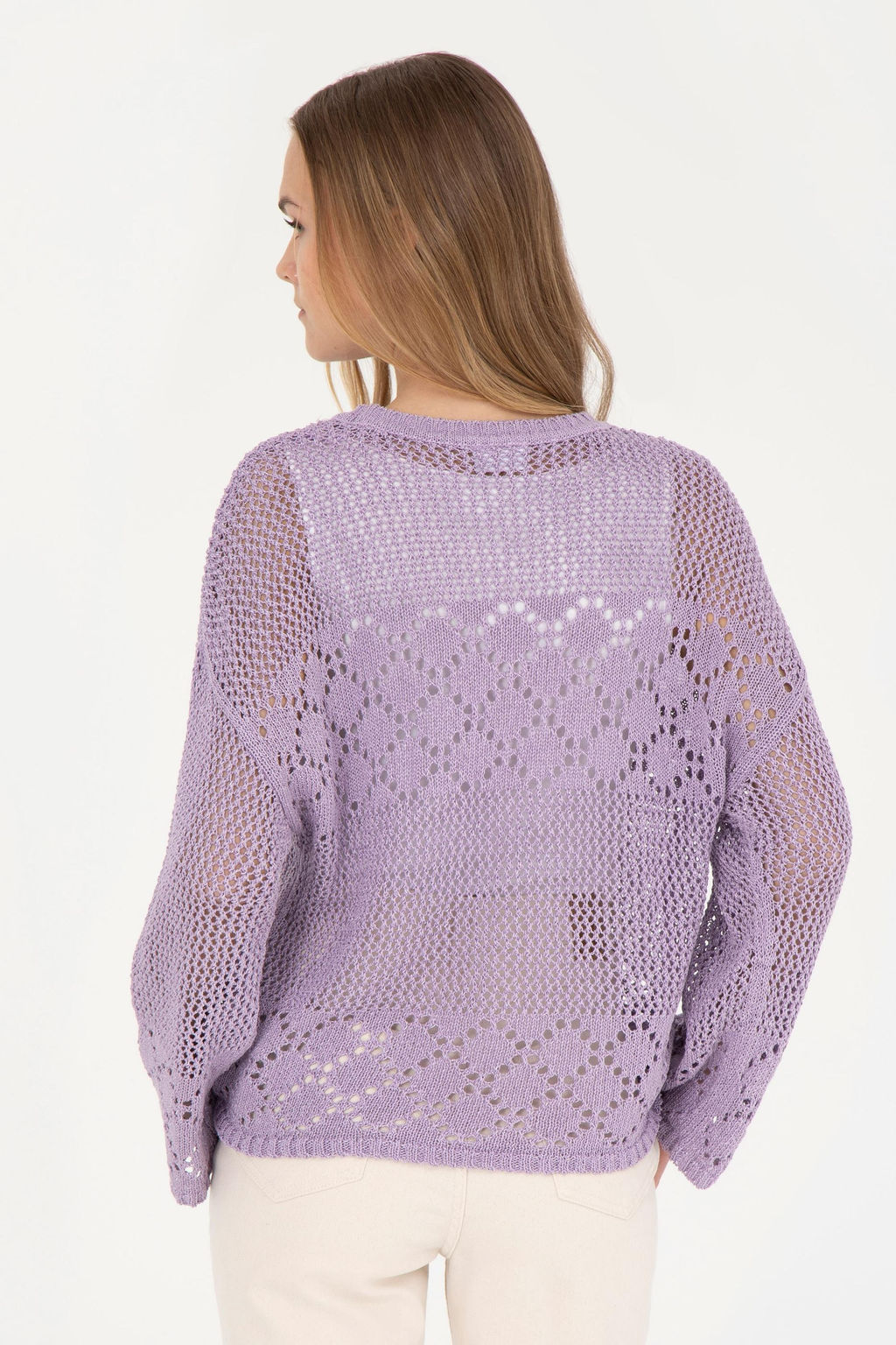 Женский сиреневый свитер - U.s. polo assn фото 12