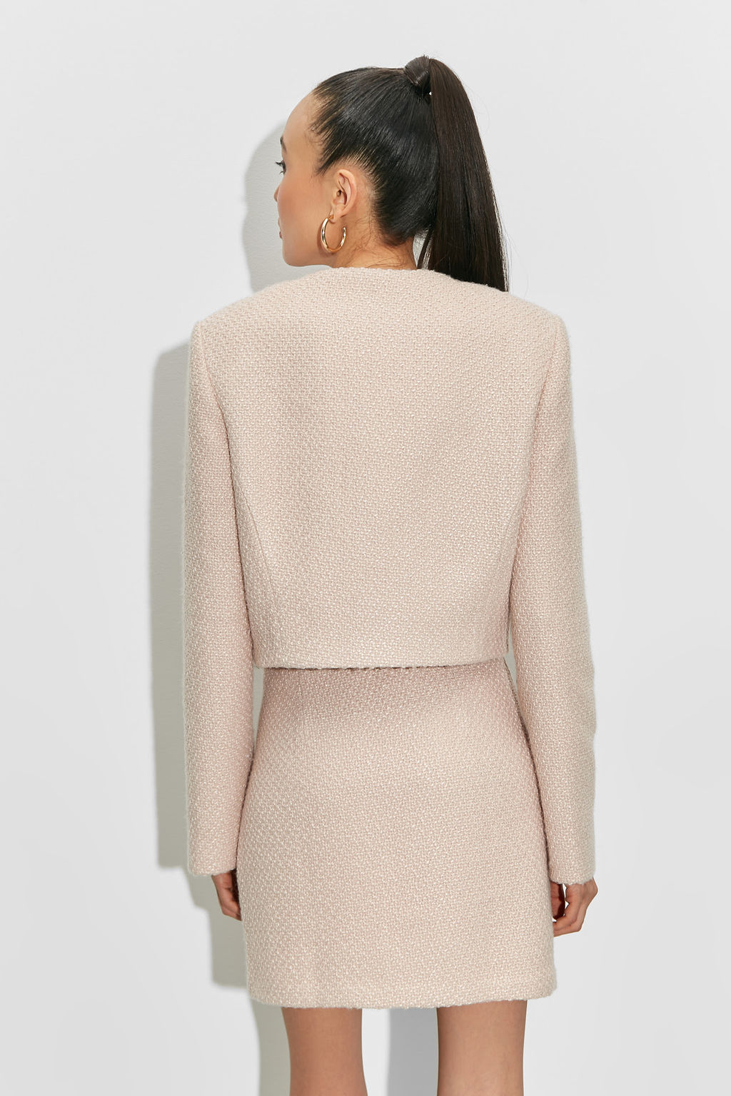 Жакет укороченный из твида - Mollis фото 5