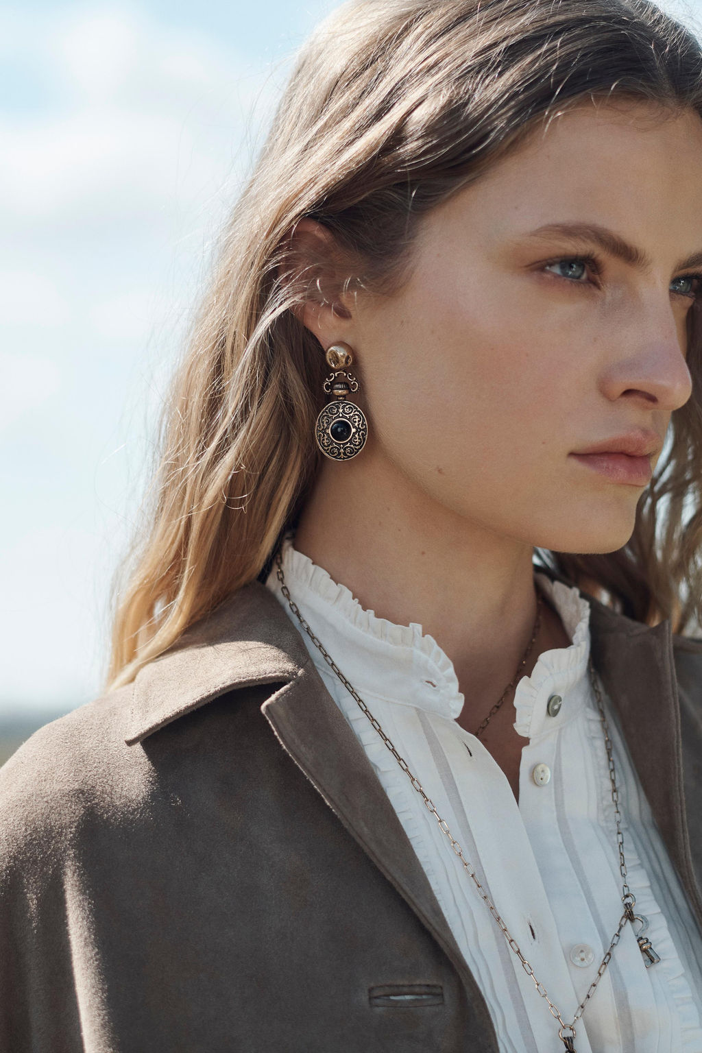 100% SUEDE LEATHER COAT LIMITED EDITION - Zara фото 4