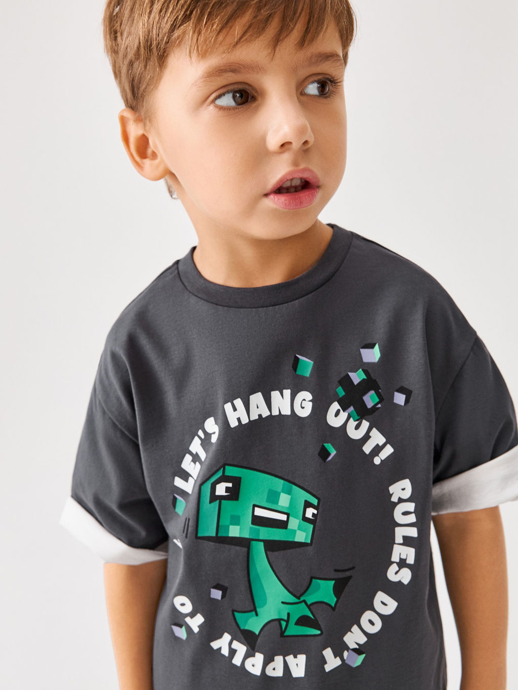 ACOOLA / Футболка детская для мальчиков Volga темно-серый  фото 5