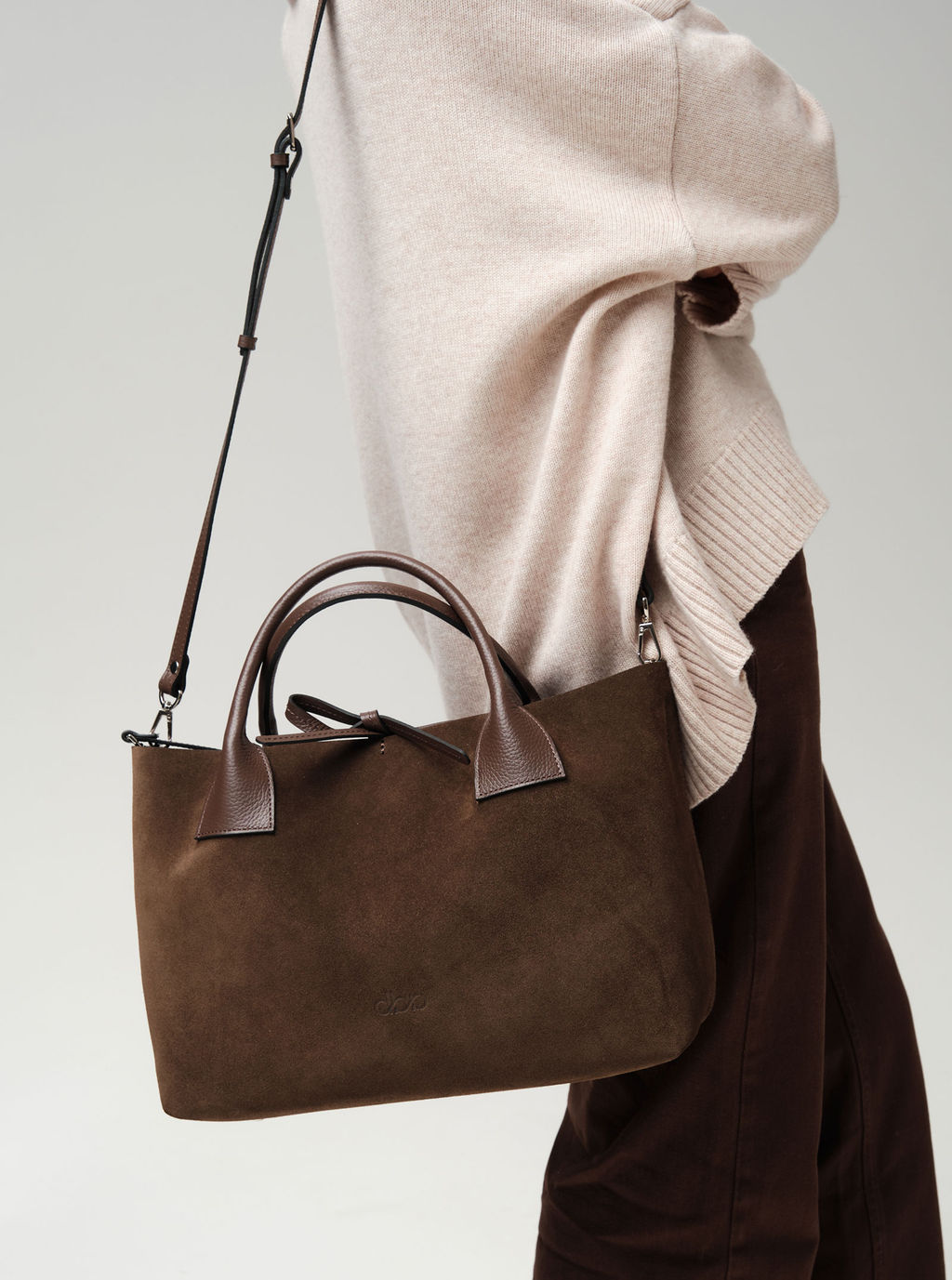 Замшевая сумка Iris DBR 31372 кофе  фото 10
