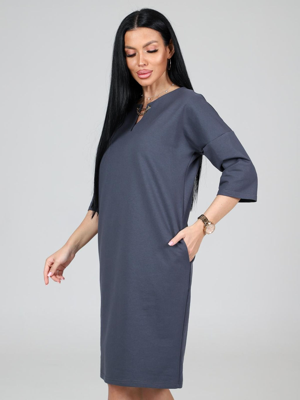 IV-CAPRIZ Памперо - платье из футера с лайкрой  фото 11