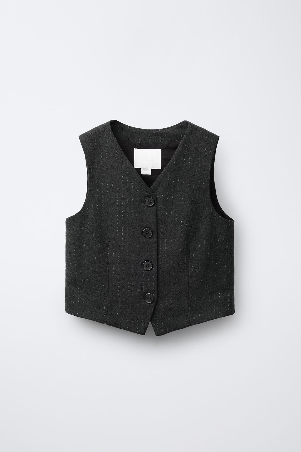 SHINY PINSTRIPE WAISTCOAT