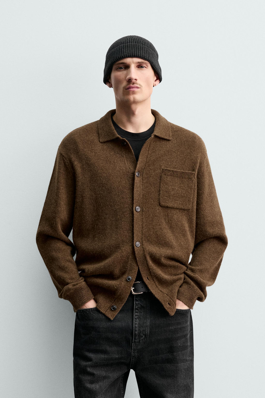 KNIT WOOL - ALPACA ORIGINS OVERSHIRT - Zara фото 2