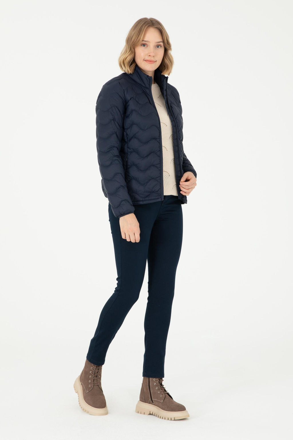 Женское темно-синее пальто Неожиданная скидка в корзине - U.s. polo assn фото 11