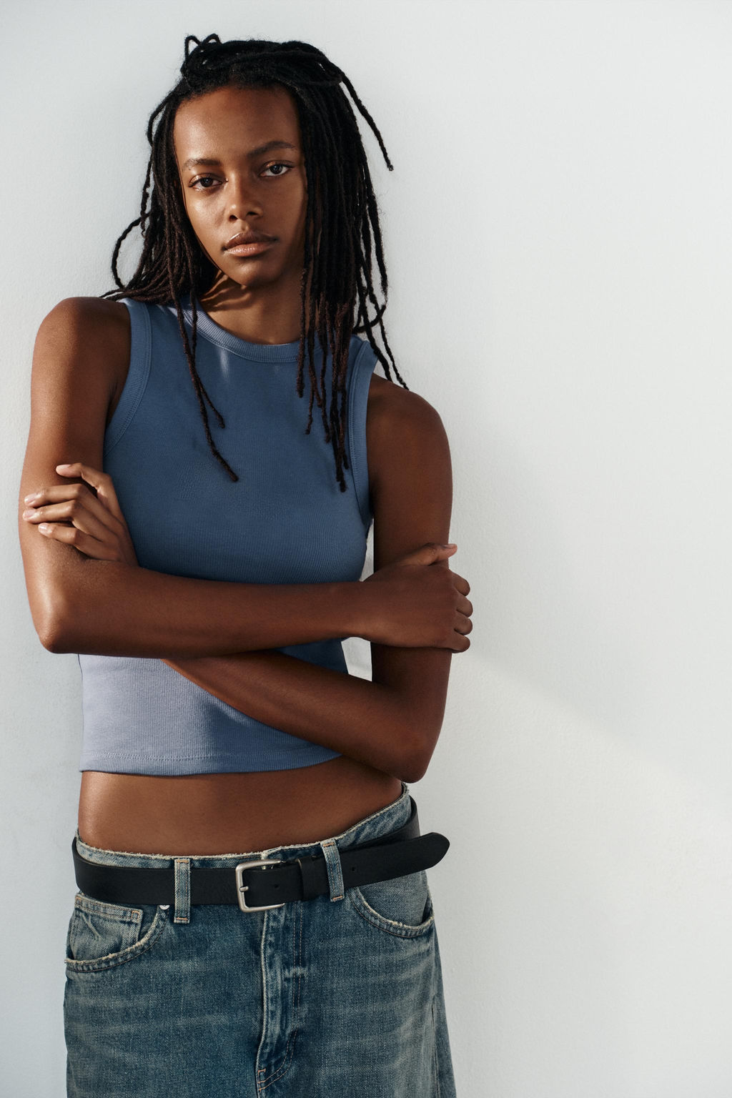 TOP RIB TIRANTES / Azul?n - Zara фото 2