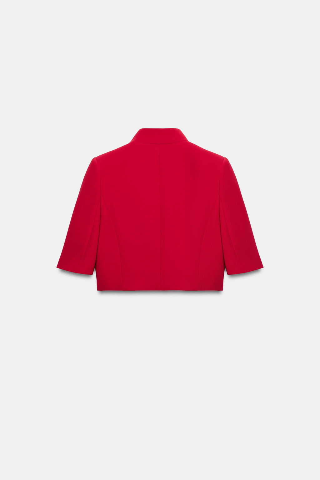 BLAZER CROPPED MANGA CORTA ZW COLLECTION / Rojo - Zara фото 6