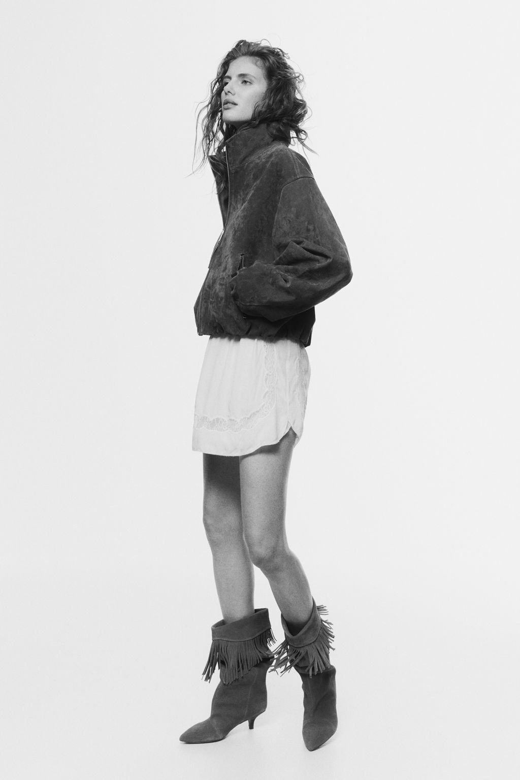 Chaqueta oversize en serraje afelpado - H&m фото 5