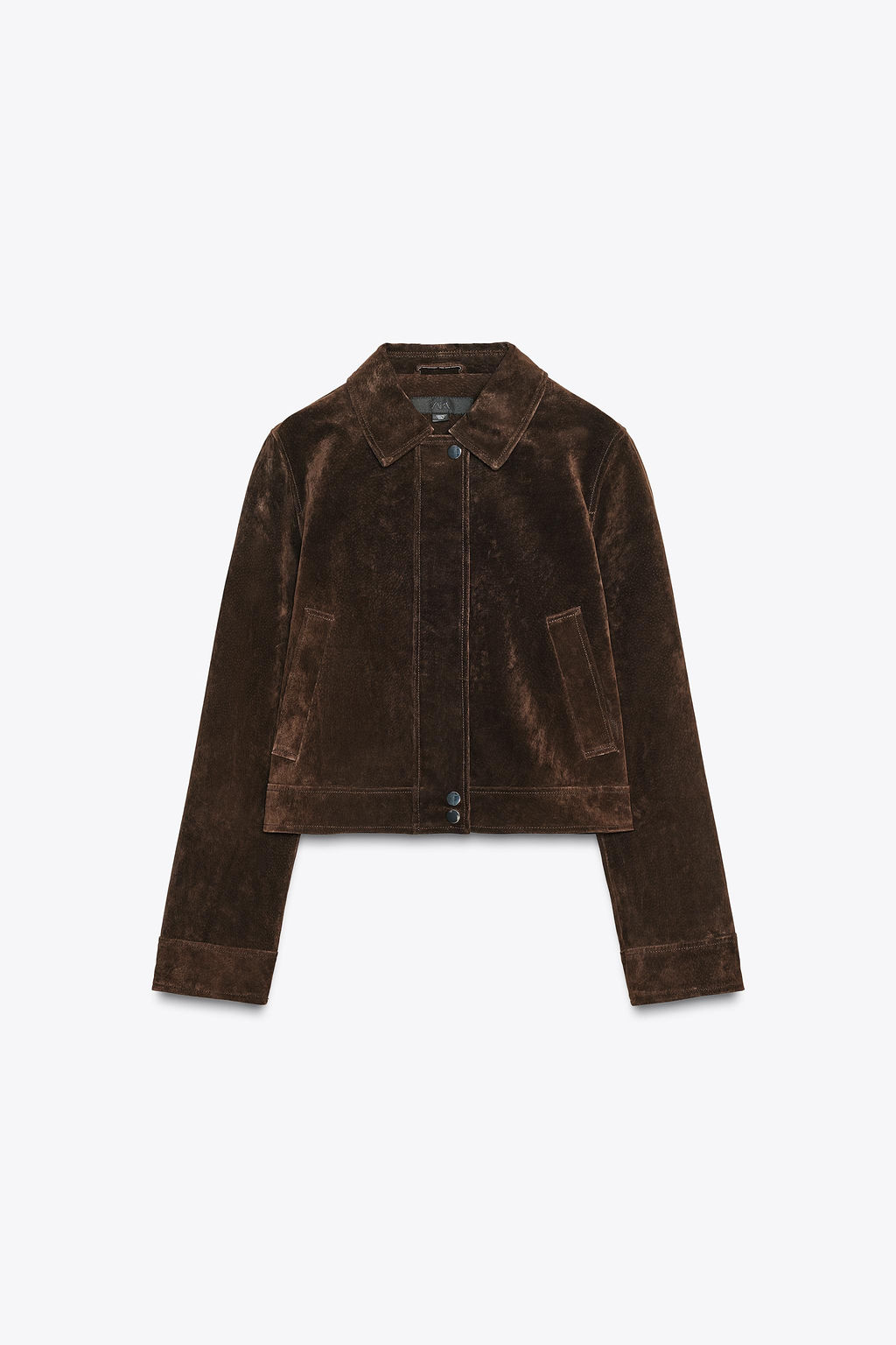 100% LEATHER SHORT JACKET - Zara фото 6