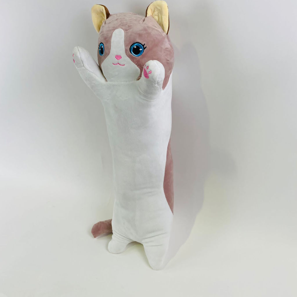 Мягкая игрушка Котик батон голубые глазки длинный 90 см - Storyland фото 7