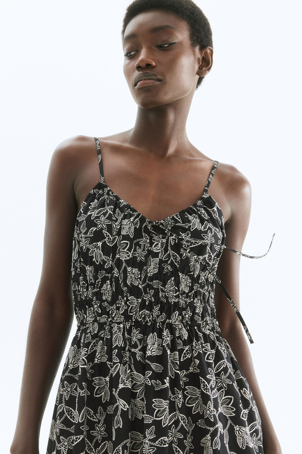 Vestido de algod?n con tirantes espagueti - H&m фото 5