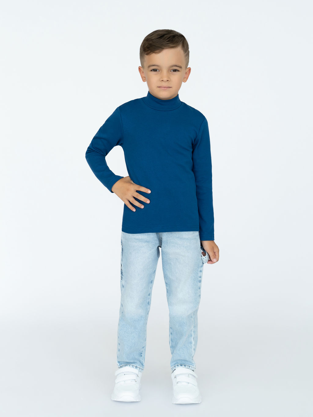 Джемпер-водолазка индиго 645 (110, 60)