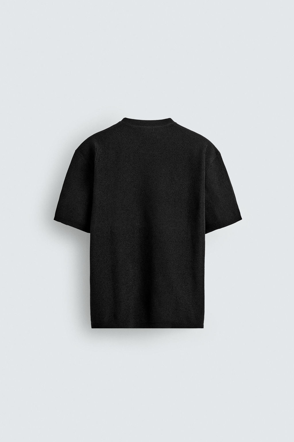 CAMISETA PUNTO ESTRUCTURA CHENILLA / Gris - Zara фото 15