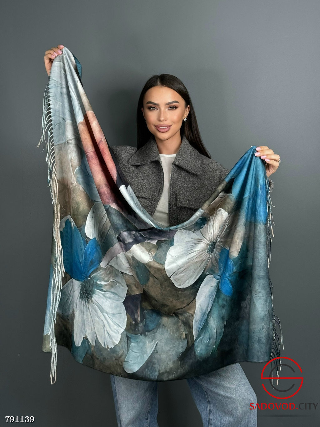 Платок из кашемира 110х110 см