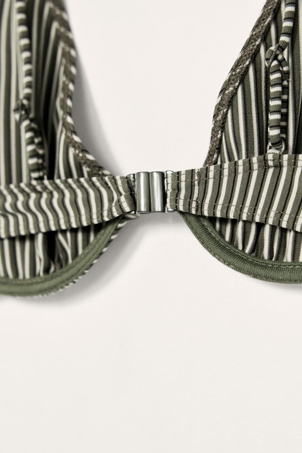 STRIPED LIMITED EDITION BIKINI TOP - Zara фото 5