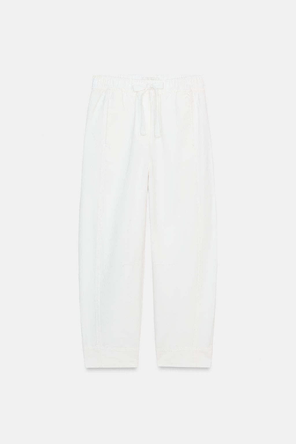 PANTAL?N CINTURA EL?STICA / Blanco - Zara фото 6