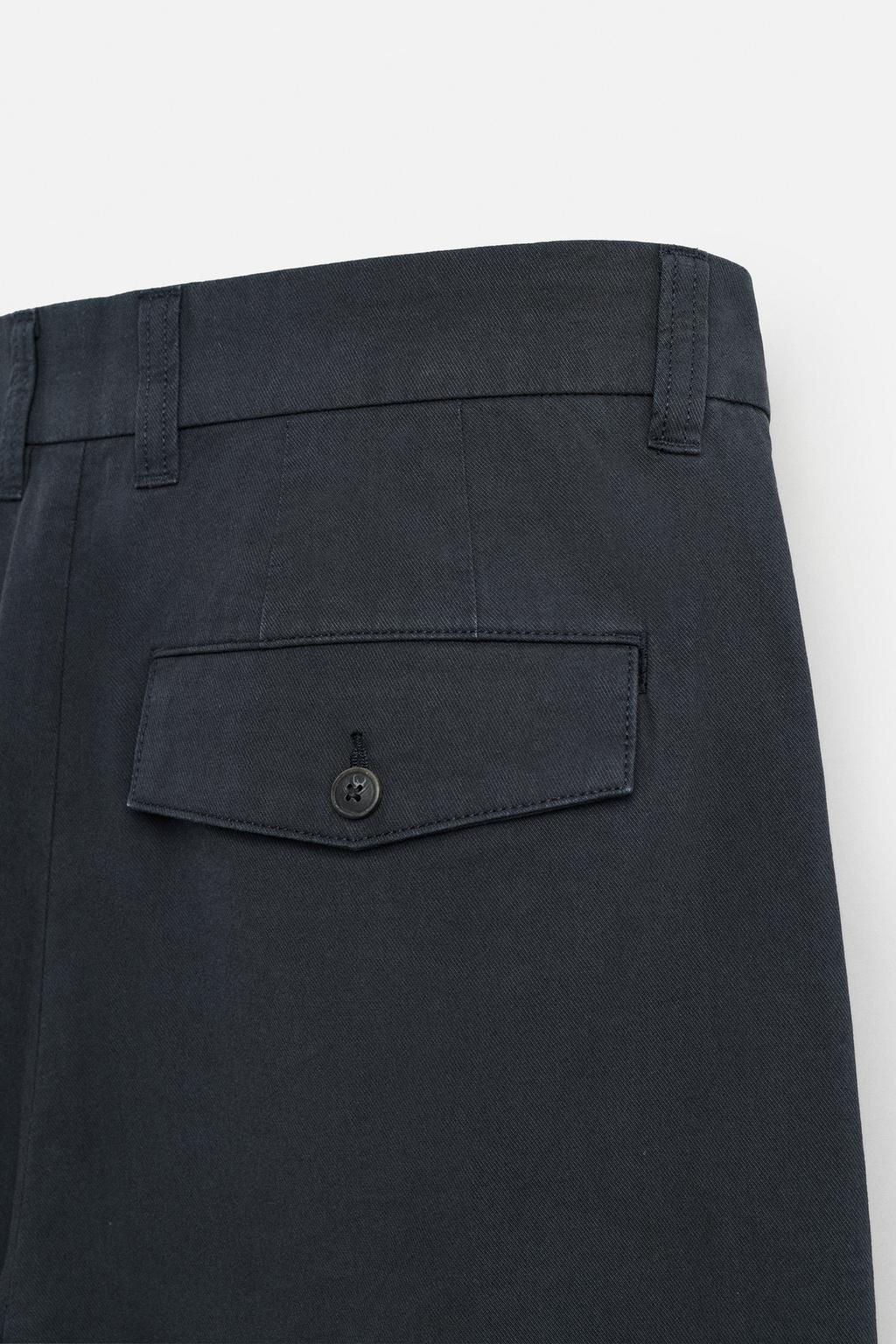 REGULAR FIT TEXTURED TROUSERS - Zara фото 9