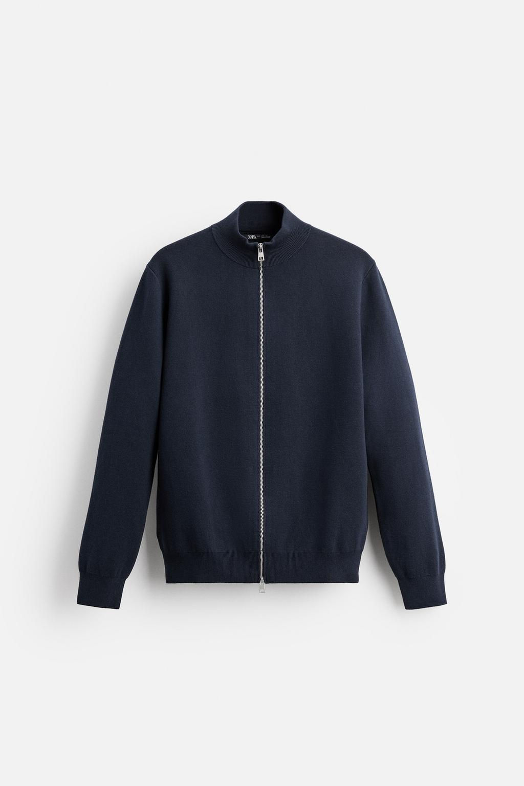 MOCK NECK CARDIGAN WITH ZIP - Zara фото 7