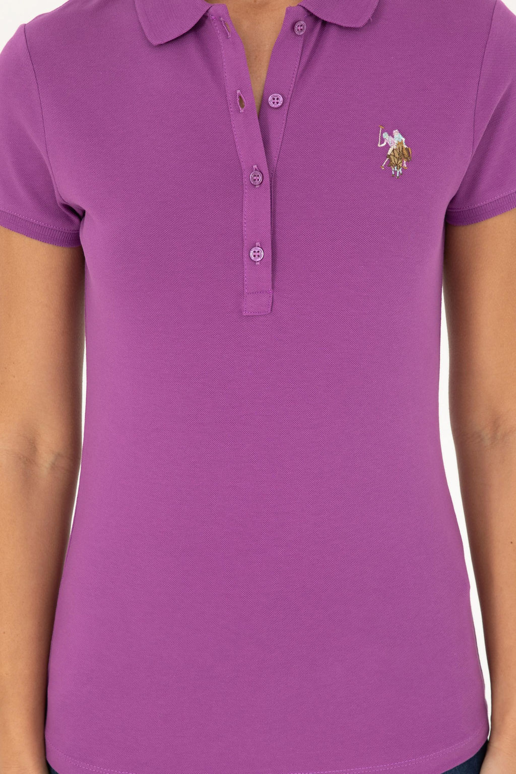 Женская фиолетовая футболка - U.s. polo assn фото 6