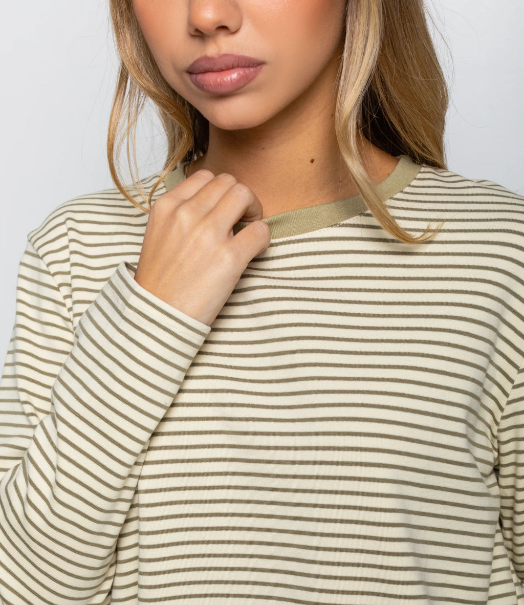 Лонгслив #КТ8013 (4), фисташковый,молочный - Dommod фото 5