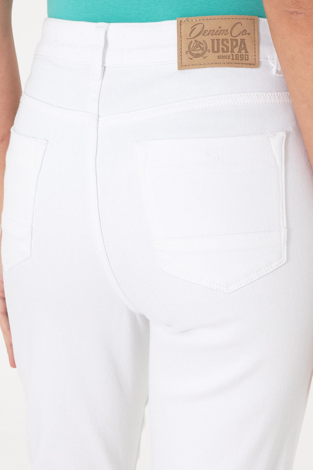 Kad_n Beyaz Jean Pantolon Sepette S_rpriz _ndirim - U.s. polo assn фото 6