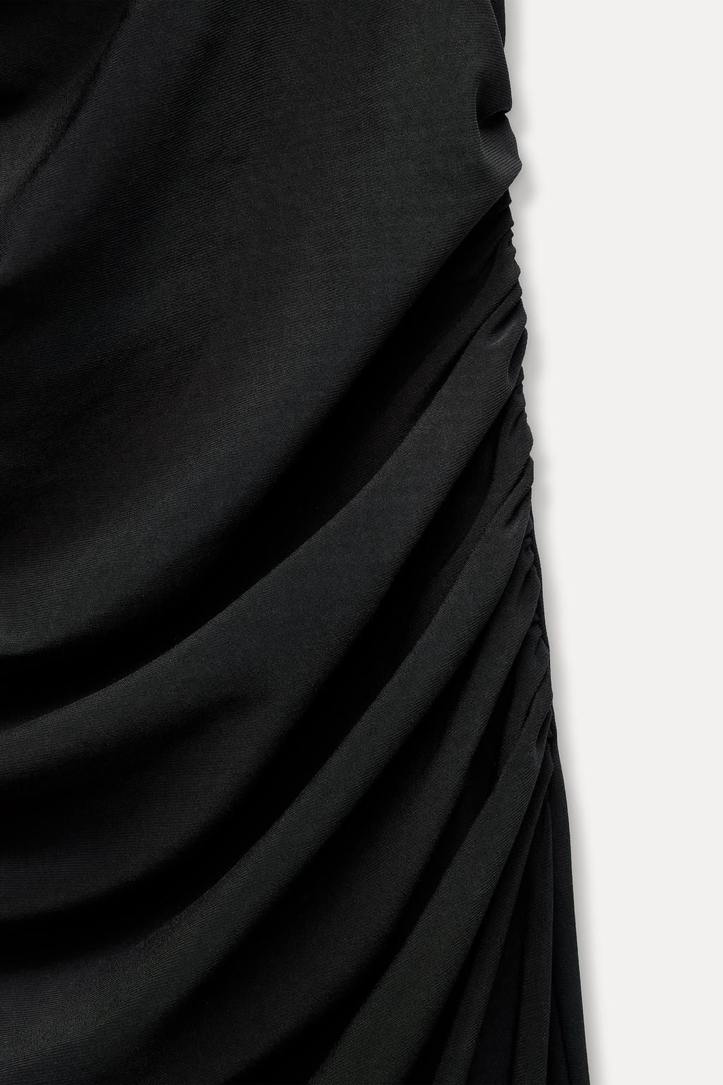 MIDI DRESS WITH KNOT DETAIL ON THE BACK - Zara фото 8