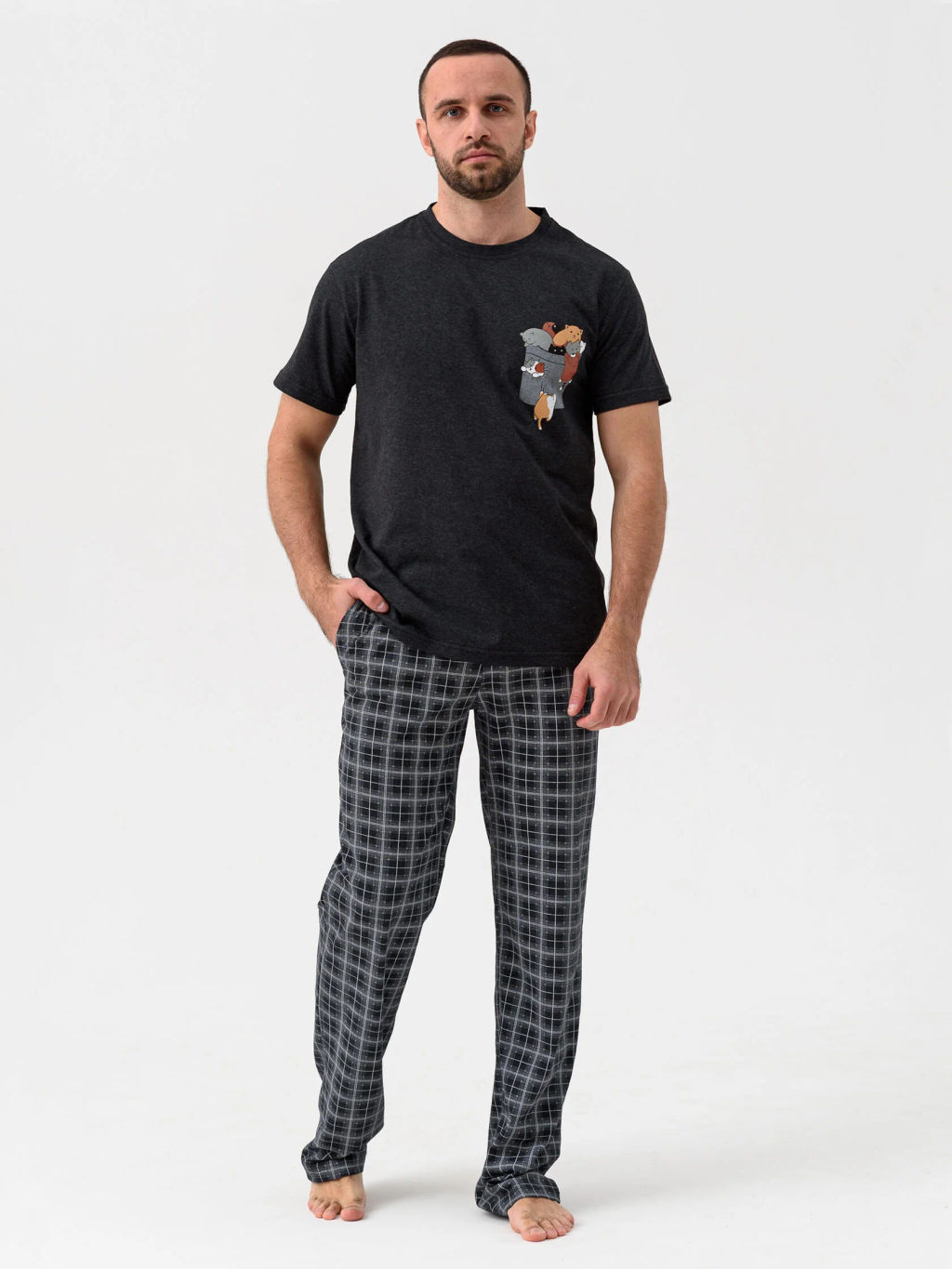 Пижама мужская Дружная семейка - Оптима фото 2