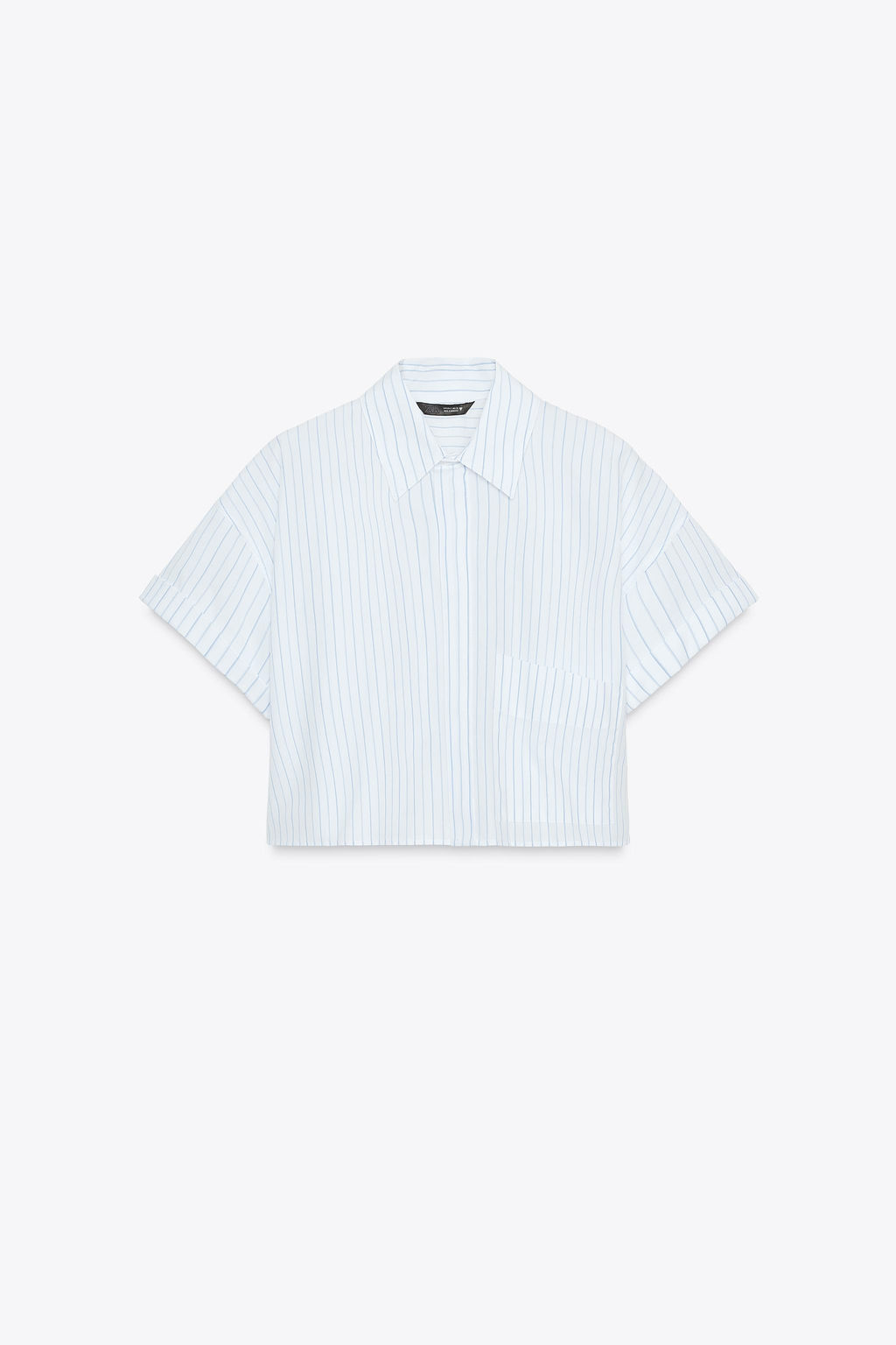 POPLIN CROP SHIRT