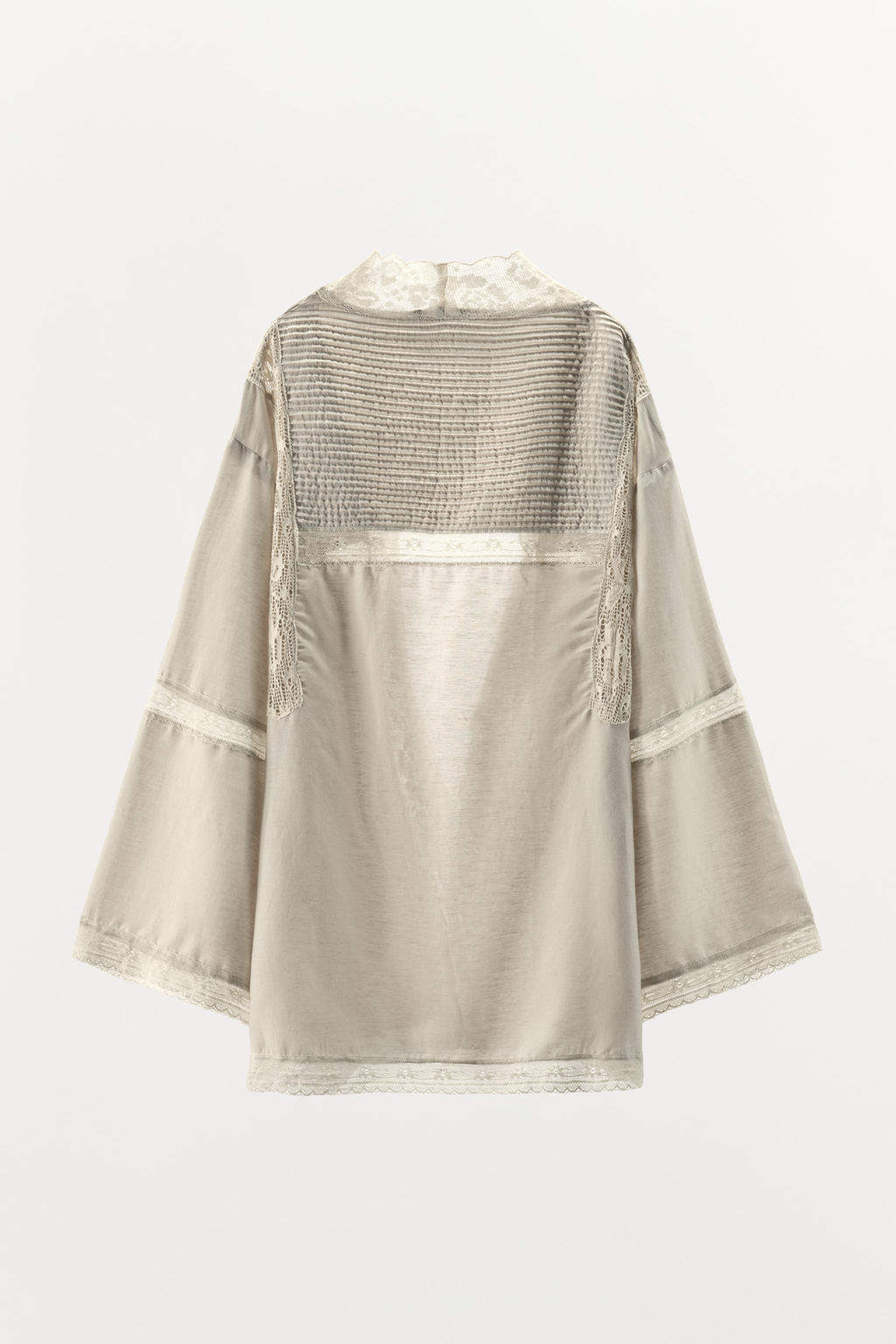 LIMITED EDITION PLEATED LACE ROBE - Zara фото 5