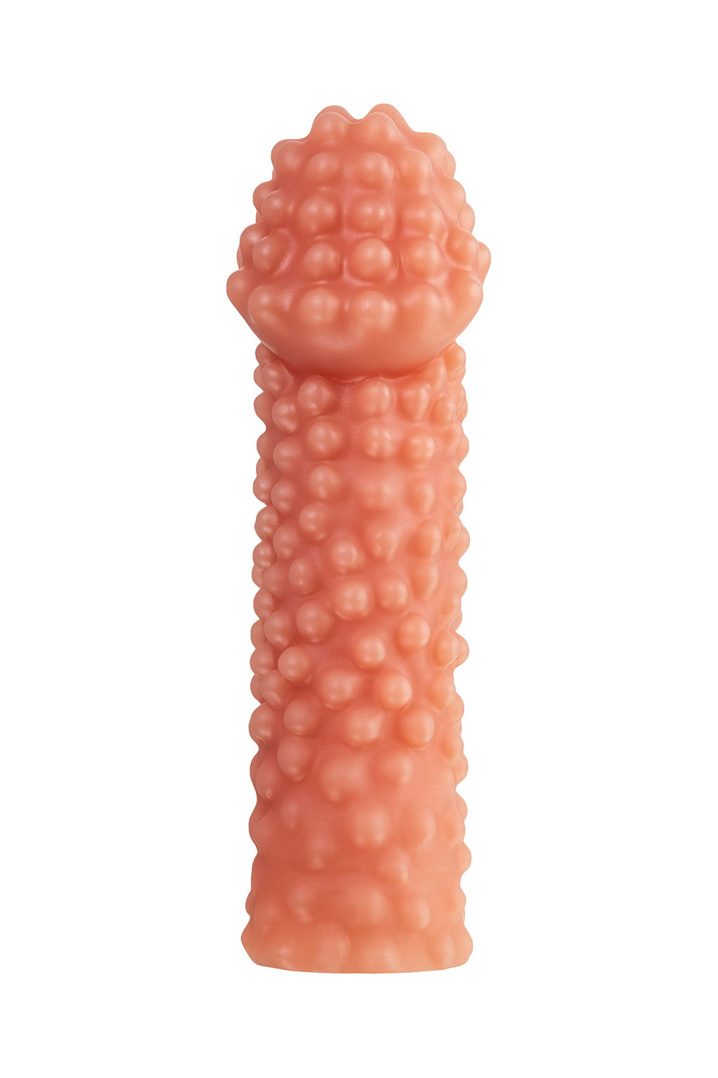 Насадка реалистичная KOKOS COCK SLEEVE с дополнительной стимуляцией, TPE, телесная, 17.6 см