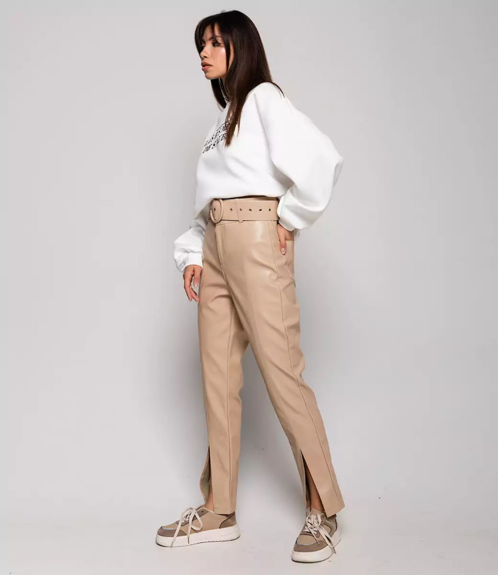 Брюки #КТ6561, бежевый