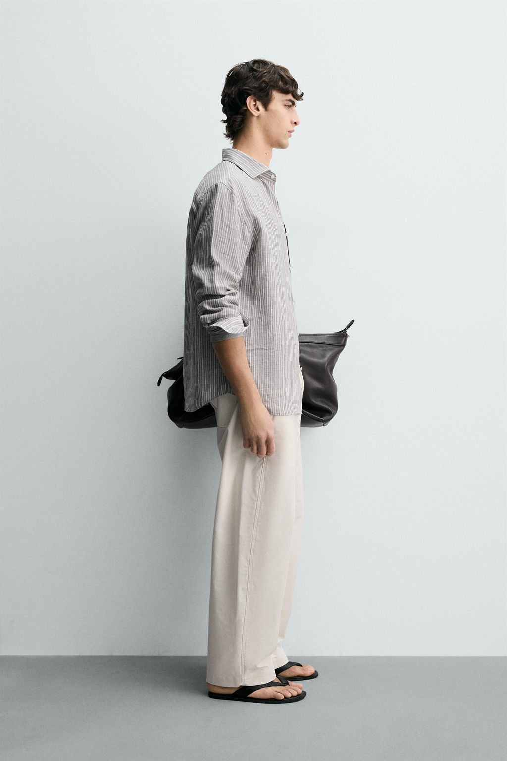 CAMISA RAYAS 100% LINO / rayas - Zara фото 4