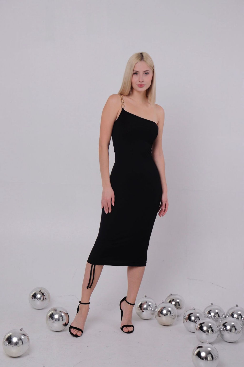 Платье облегающее чёрное - Martichelli фото 4