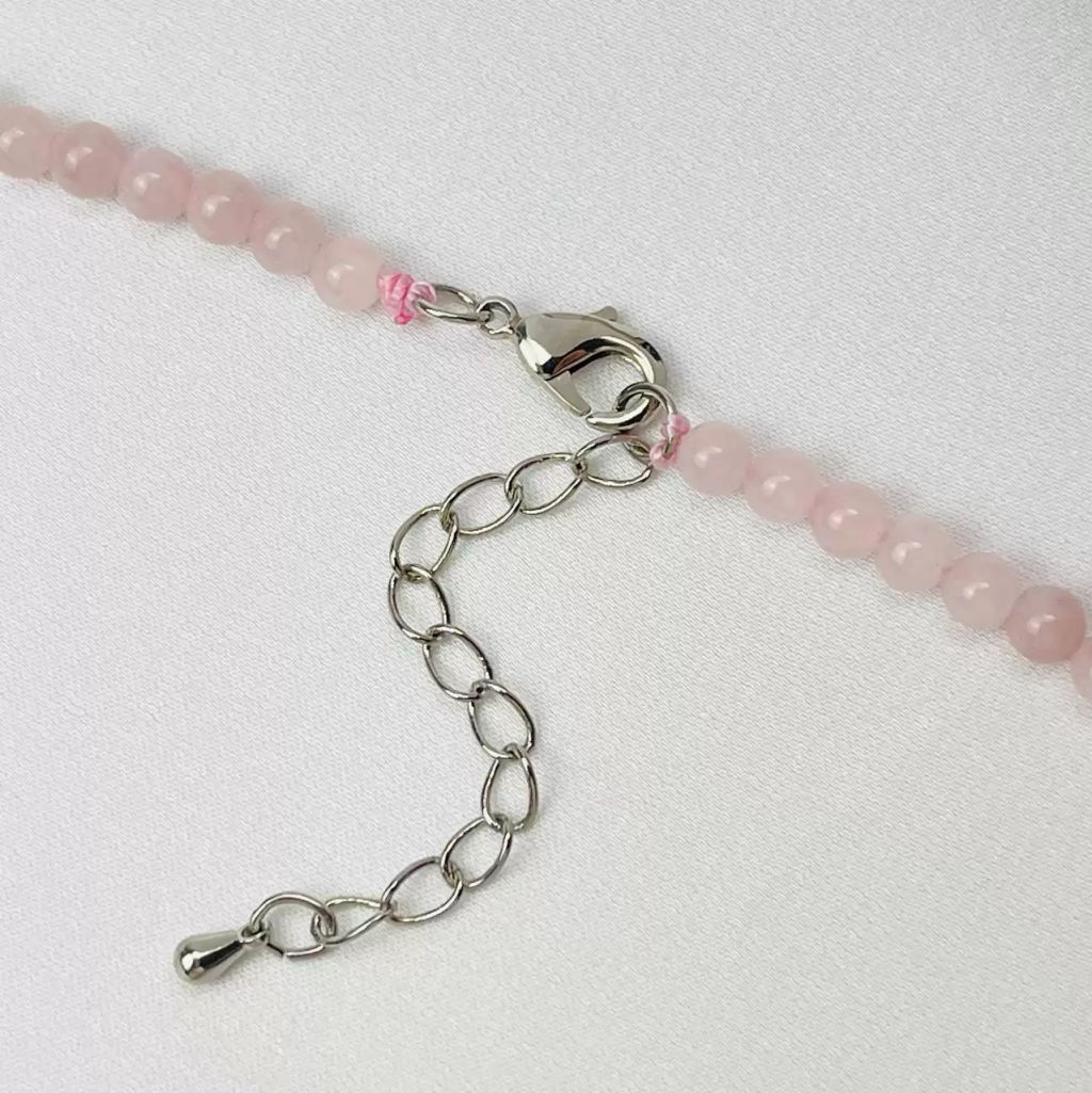 Бусы из Розового кварца 55 см +