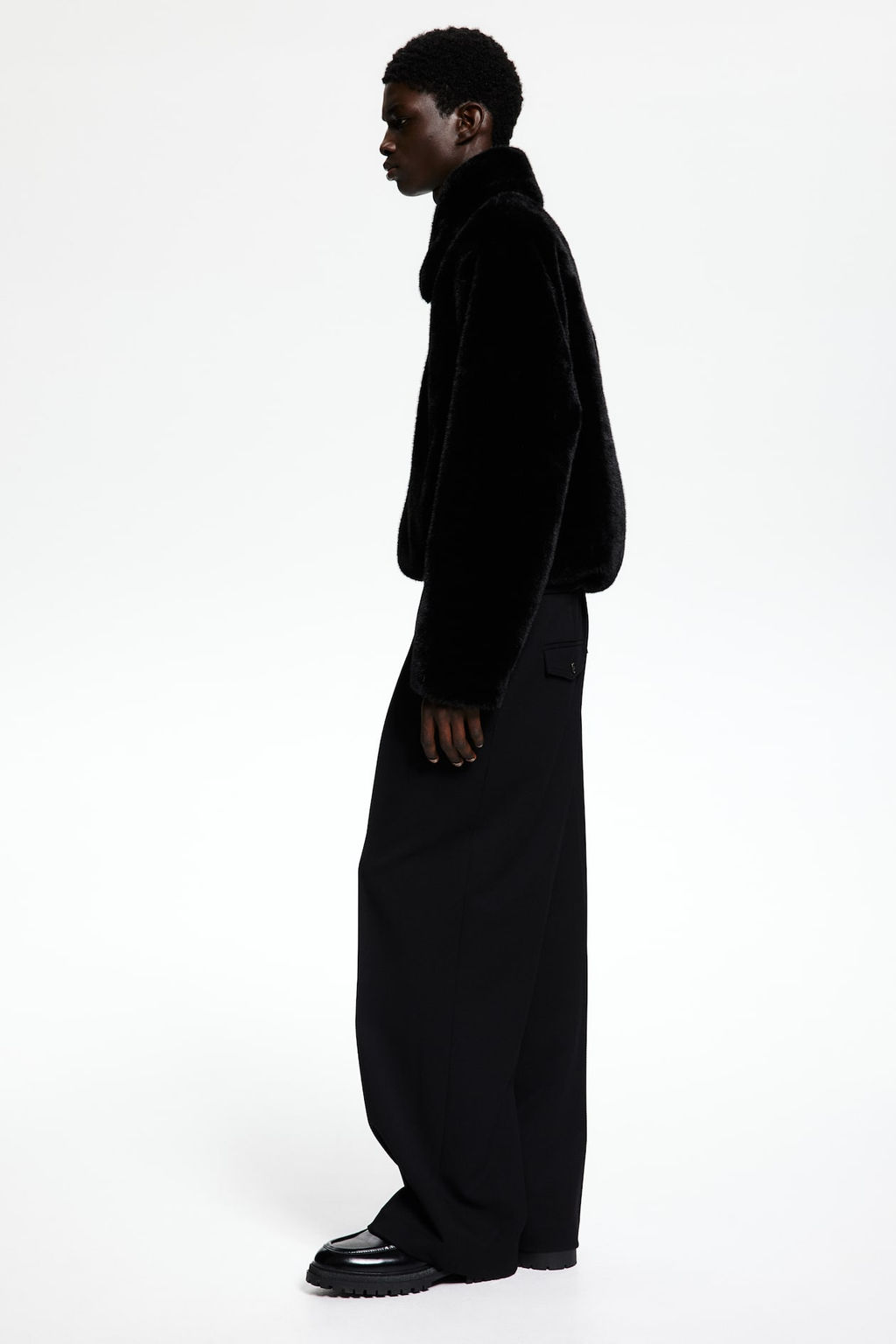 Chaqueta efecto pelo de corte holgado - H&m фото 4