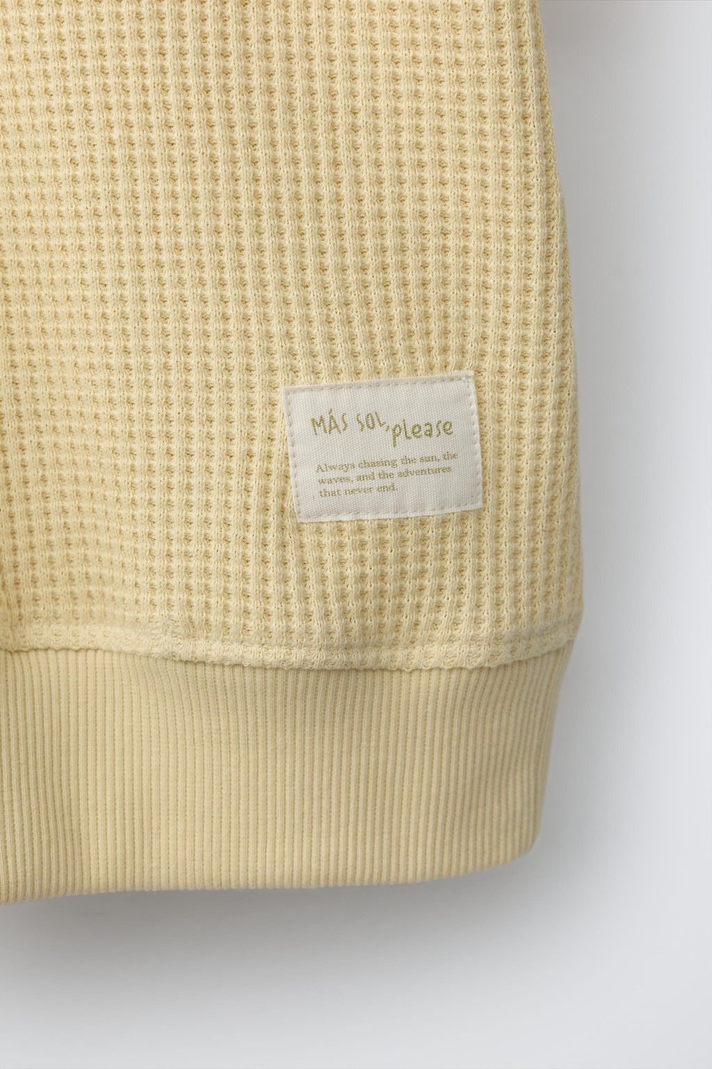 CAMISETA FELPA WAFFLE / Mantequilla - Zara фото 4