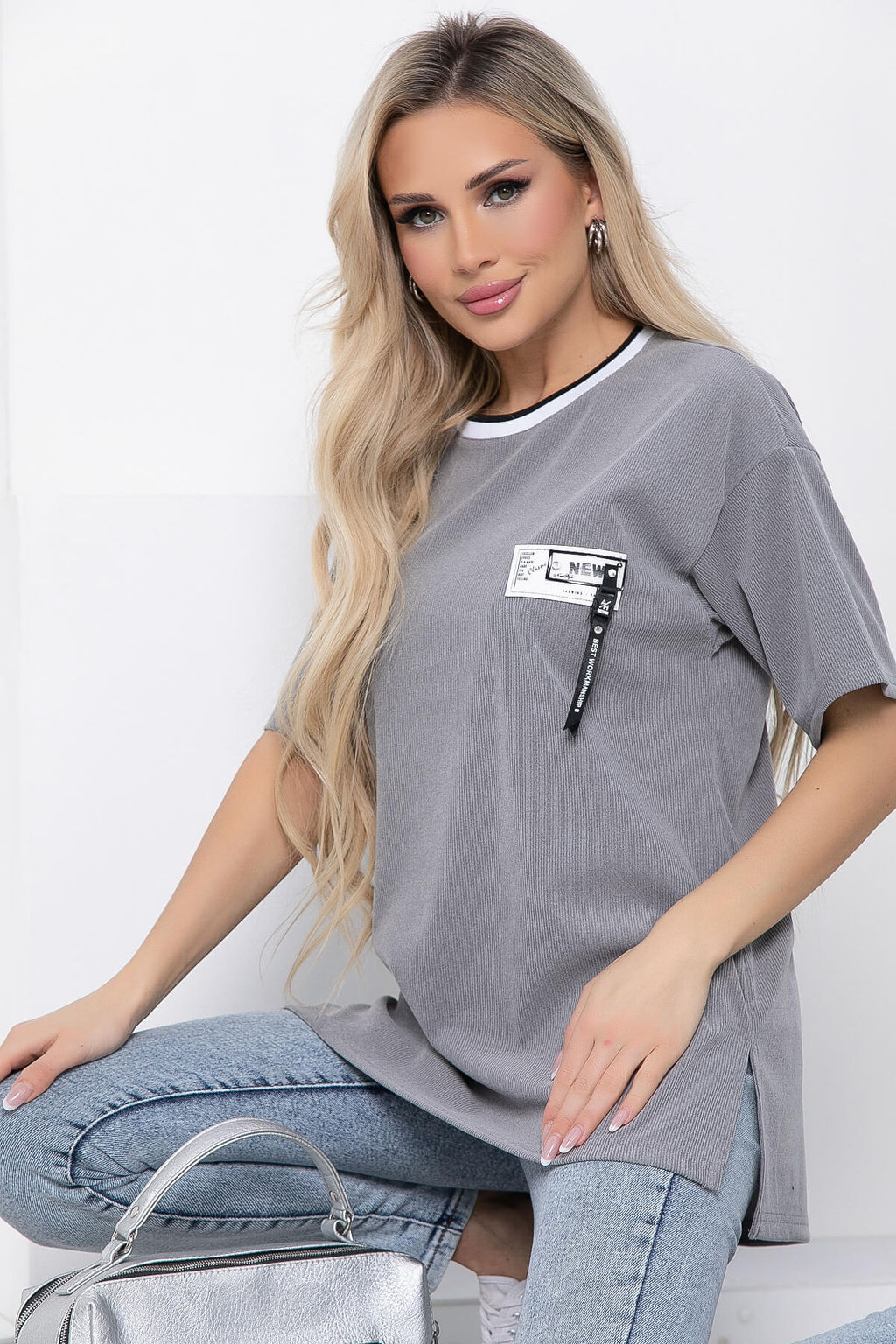 Джемпер Ника (серый) Б8339 - Lt collection фото 2