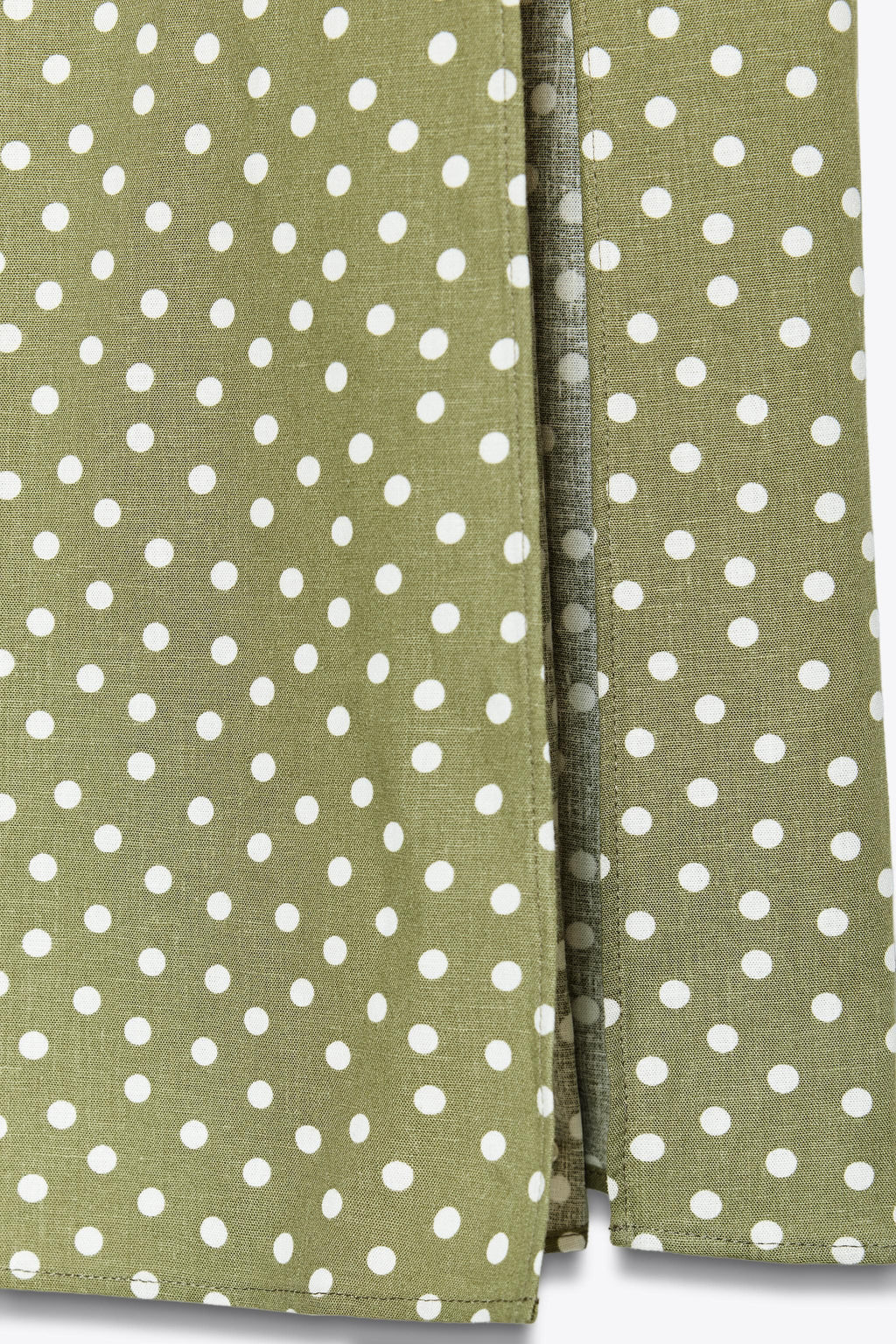 POLKA DOT LINEN BLEND MIDI DRESS - Zara фото 18