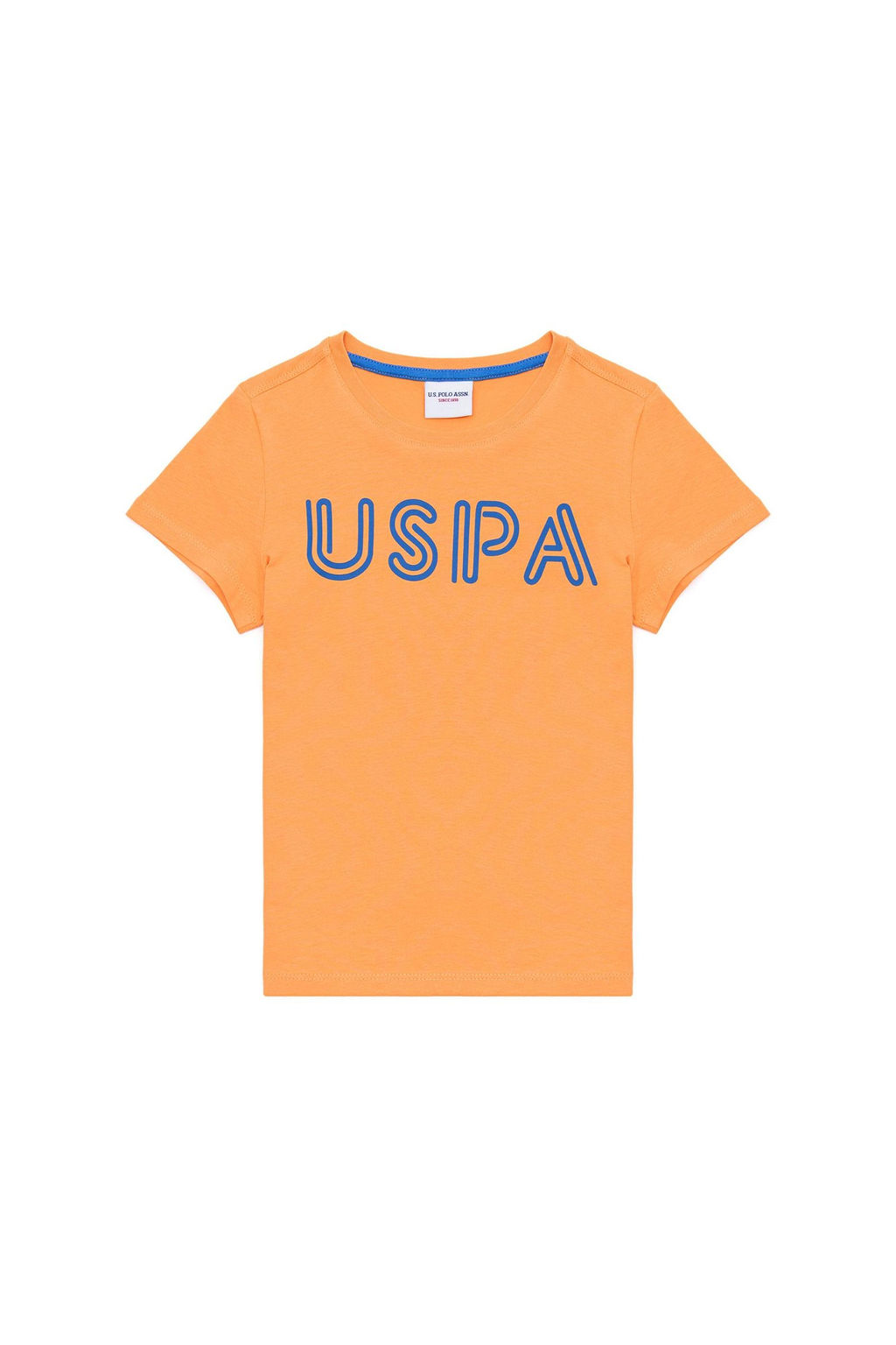 Детская оранжевая футболка с круглым вырезом Неожиданная скидка в корзине - U.s. polo assn фото 3