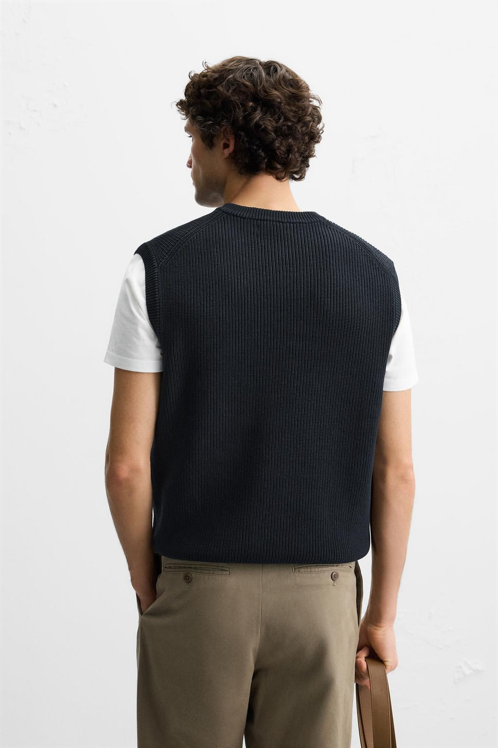 TEXTURED KNIT VEST - Zara фото 3
